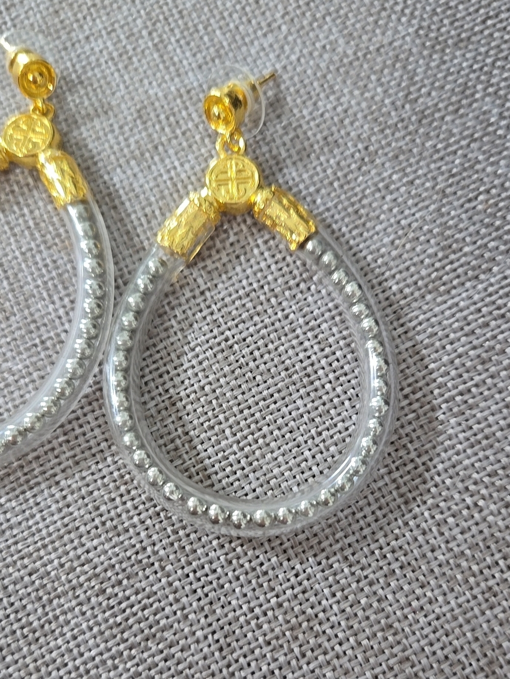 Budha All Weathers Beads Womens Earrings . Color Silver.  (Not Budhagirls)